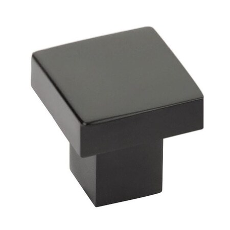 Emtek Hunter 1-1/4 in Cabinet Knob Flat Black Finish 86702US19